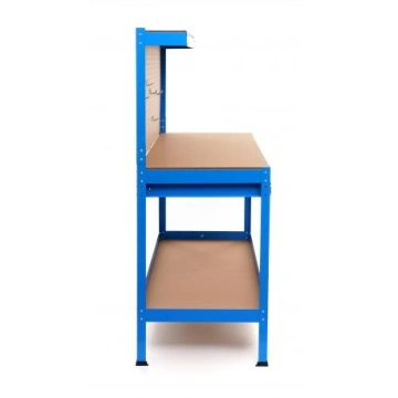 Masa de lucru atelier cu panou scule si sertar, KraftProfesional KD640, 120x60x155 cm - Img 10