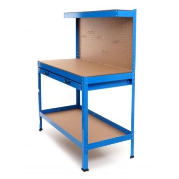 Masa de lucru atelier cu panou scule si sertar, KraftProfesional KD640, 120x60x155 cm - Img 12
