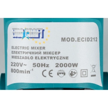 Mixer electric cu control viteza, 2000W, ECID212 - Img 2
