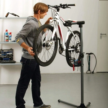 Stand reparatii biciclete cu suport pentru scule, 105 - 143 cm KD11252 - Img 5