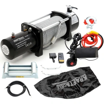 Troliu auto cu Telecomanda Radio 12V 12000LBS 5400kg KraftProfesional KD1565
