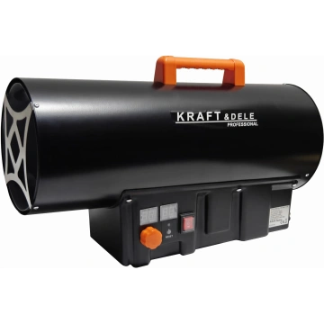 Aerotermă pe gaz 40 kW KD11701 cu termostat, afișaj și reductor, pentru hale, ateliere și spații bine ventilate - Img 6