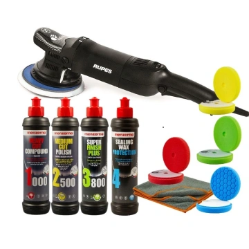 Masina polisat orbitala RUPES LHR21ES BigFoot + set polish Menzerna 4 pasi, PP-11403.M4