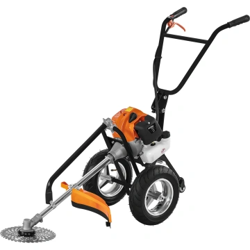 Motocoasa pe roti pe benzina 5188, 5,2 CP, cu cap fir, disc vidia si perie pentru curatarea rosturilor