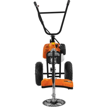 Motocoasa pe roti pe benzina 5188, 5,2 CP, cu cap fir, disc vidia si perie pentru curatarea rosturilor - Img 3