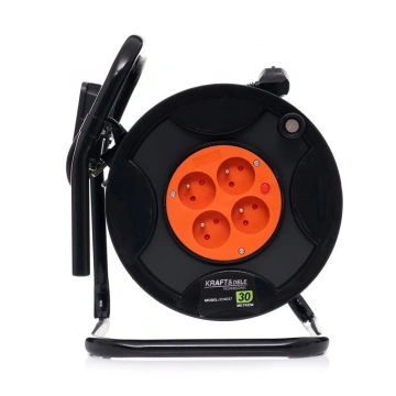 Prelungitor cu Tambur si Lampa LED 30m Kraft&Dele KD4037 - Img 7