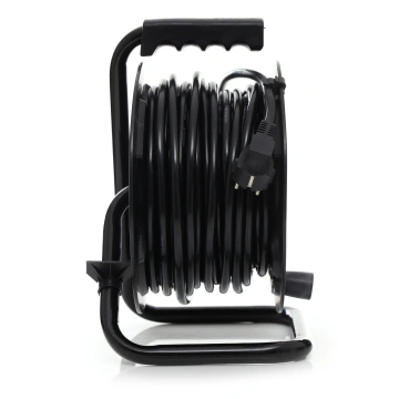 Prelungitor electric cu tambur KD4018, 50 m, 4 prize împământare, cablu 3 x 2,5 mm, pentru grădină și atelier - Img 3