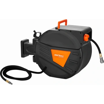 Furtun retractabil pneumatic, Kraft&Dele, 30m+2m, 1/4" KD2160