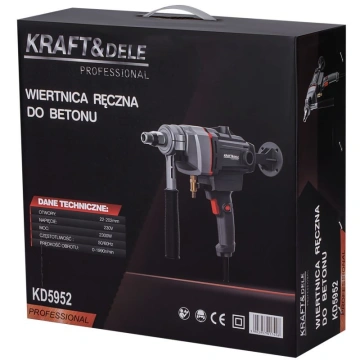 Masina de gaurit beton KD5952 2300W Ø202mm Racire cu apa Profesionala - Img 12