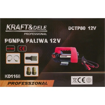 Pompa transfer motorina, 12V 40L/min, KD1168, KraftProfesional - Img 3