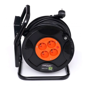 Prelungitor cu Tambur si Lampa LED 30m Kraft&Dele KD4037 - Img 2