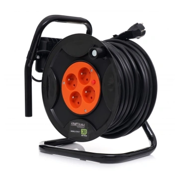 Prelungitor cu Tambur si Lampa LED 30m Kraft&Dele KD4037 - Img 8