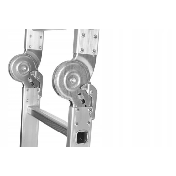 Scara aluminiu cu platforma 4x4 460cm multifunctionala KD4071 - Img 6