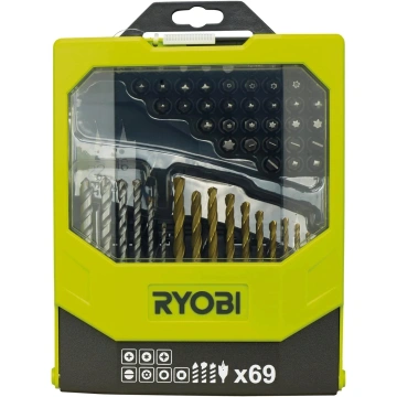 Set mixt cu burghie si biti, 69piese, pentru lemn, metal, plastic, RAK69MIX