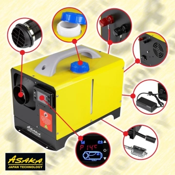 Sirocou portabil diesel incalzitor 12V/230 V putere 8 KW ASOH8KW - Img 2