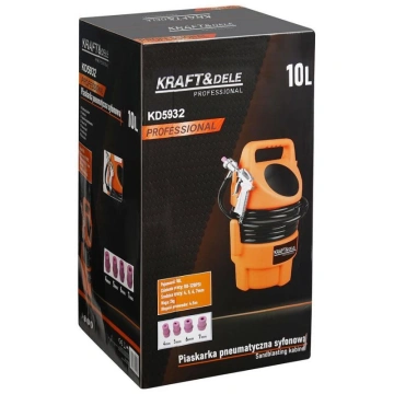 Aparat de sablat pneumatic 10 L,curata rugina vopsea KD5932 - Img 10