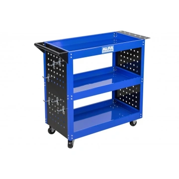 Carucior de atelier 3 sertare scule si carlige, KD2528 - Img 3