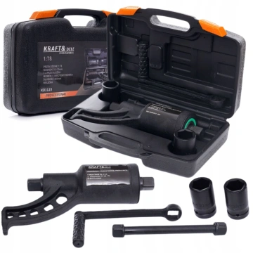 Cheie desfacut roti tir camion 8000Nm cu reductor multiplicator amplificator forta putere KD1123 - Img 7