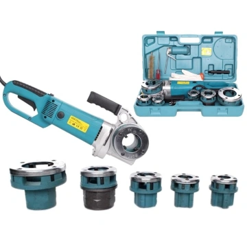Clupa electrica de filetat tevi 592, 1800W, Set 6 capete (1/2" - 2"), include Menghina si Trusa transport - Img 6