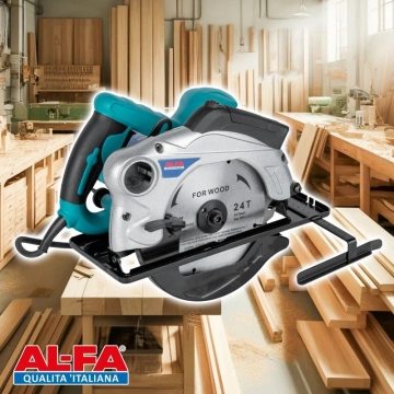 Fierastrau circular de mana 220V adancime taiere 63mm 2150W ALCS215 - Img 6