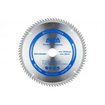 Panza de fierastrau pentru lemn, Widia, 250x30mm, 80 dinti, KP2289 - Img 7
