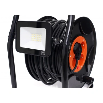 Prelungitor cu Tambur si Lampa LED 30m Kraft&Dele KD4037 - Img 4