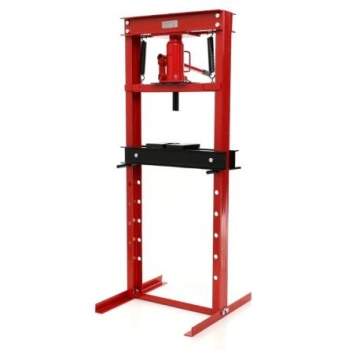Presă hidraulică de atelier 20T KD329, cu pompă manuală și platformă reglabilă pe 8 niveluri - Img 4