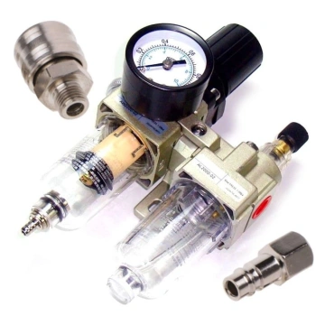 Reductor de presiune cu sifon și pistol de unsoare 1/2" KD1496 - Img 1