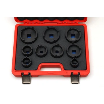 Set chei tubulare pentru piulite cu flansa, KM4-KM12, 9 bucati, KraftProfesional KD12536 - Img 4
