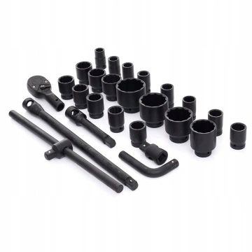Trusa chei tubulare 26 piese 21-65mm bihexagonale 12 colturi de forta 3 4 și 1 tol KD11759 - Img 5