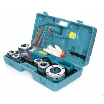 Clupa electrica de filetat tevi 592, 1800W, Set 6 capete (1/2" - 2"), include Menghina si Trusa transport - Img 8