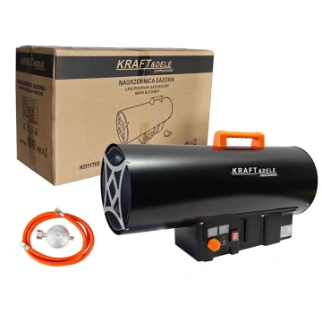 Incalzitor industrial pe gaz tun aer cald caldura 60kW Termostat Reductor KD11702 - Img 7