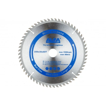Panza de fierastrau pentru lemn, Widia, 250x30mm, 60 dinti, KP2288 - Img 2