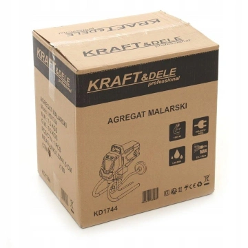 Pompa zugravit vopsit airless electrica cu piston 8kW KraftProfesional 1744 RESIGILAT - Img 2