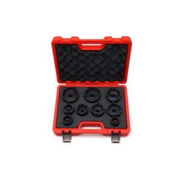 Set chei tubulare pentru piulite cu flansa, KM4-KM12, 9 bucati, KraftProfesional KD12536