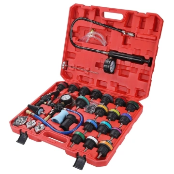 Trusă Testare Etanșeitate Sistem Răcire KraftProfesional KD12501, 28 piese