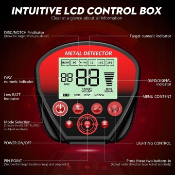 Detector de metale 10414 KraftProfesional - Img 3