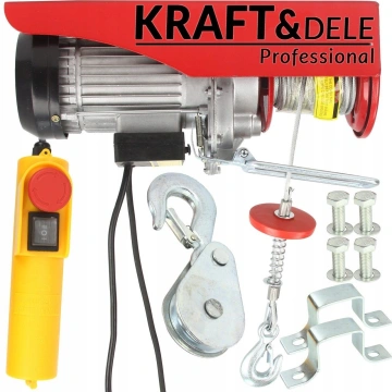 Electropalan troliu electric macara 800kg 1300W KraftProfesional KD1526 - Img 5