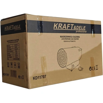 Incalzitor industrial pe gaz tun aer cald caldura 100kW Termostat Reductor KD11707 - Img 4