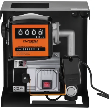 Kit complet Pompa transfer combustibil diesel 220V - 70 litri / min - 550W cu sistem Auto-Stop + Filtru de motorina KD1174 - Img 2