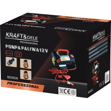 Kit pompa distributie combustibil, 12V, 200W, furtune + pistol KD5536 - Img 11