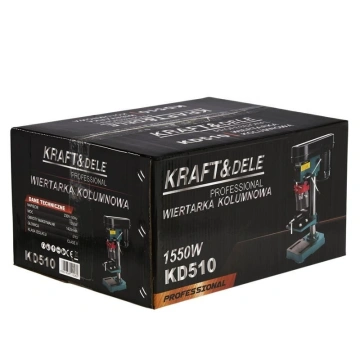 Masina de gaurit cu coloana 1550 W KraftProfesional 510 - Img 11