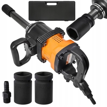 Pistol cheie pneumatica impact 5500Nm 1tol + tubulare 32 33mm camion tir utilaje KraftProfesional KD5781 - Img 3