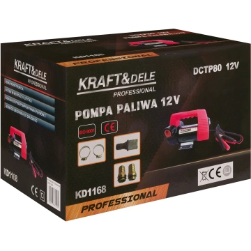Pompa transfer motorina, 12V 40L/min, KD1168, KraftProfesional - Img 5
