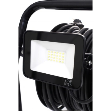 Prelungitor cu Tambur si Lampa LED 30m Kraft&Dele KD4037 - Img 5