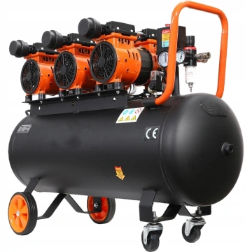 Compresor aer fara ulei 100L silentios 3x1500W 580 l/min 1394 - Img 4
