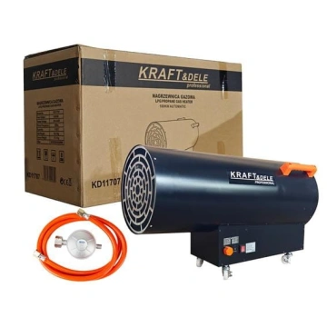Incalzitor industrial pe gaz tun aer cald caldura 100kW Termostat Reductor KD11707 - Img 11