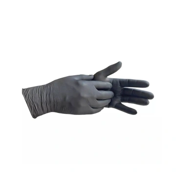 Manusi nitril fara pudra, Pura Comfort Black, negre, XL, cutie 100buc, 118-038-XL - Img 4
