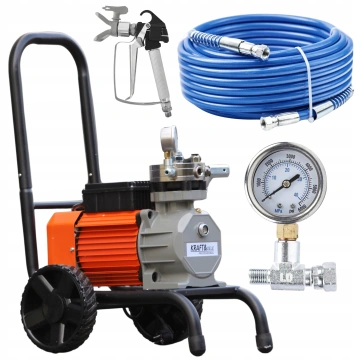 Masina aparat statie vopsit zugravit 3500W pompa vopsea var lac lavabil 225bar 15Lmin KraftProfesional KD2123 - Img 8