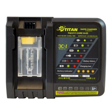 Masina polish orbitala cu acumulatori Titan, cursa fara perii,15 mm, TDA1521B,2 baterii si incarcator - Img 2